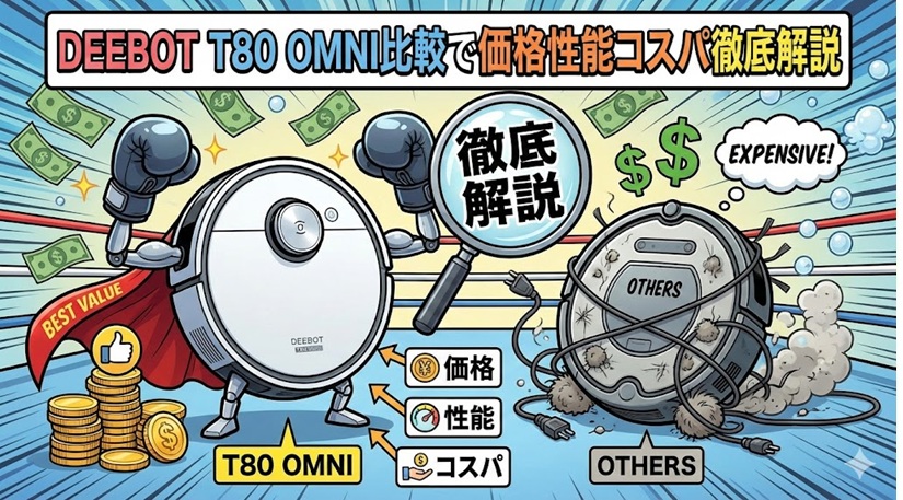DEEBOT T80 OMNI比較で価格性能コスパ徹底解説 | ウルトラロボットのブログ
